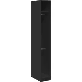 vidaXL Armoire noire 30x50x200 cm Bois composite