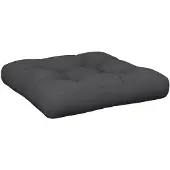 vidaXL Coussin de palette noir 58x58x10 cm tissu