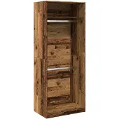 vidaXL Armoire imitation bois ancien 80x50x200 cm Bois composite