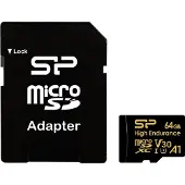 Silicon Power memory card microSDXC 64GB High Endurance + adapter