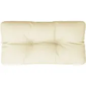 vidaXL Coussin de palette crème 80x40x12 cm tissu
