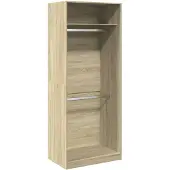 vidaXL Garde-robe chêne sonoma 80x50x200 cm bois d'ingénierie