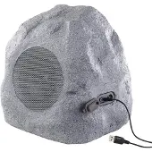 Auvisio Haut-parleur de jardin MSS-430.rock Haut-parleur de jardin et d'extérieur Design en pierre Bluetooth IPX4