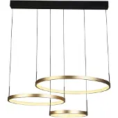 Searchlight Grace LED Multi Pendant - Black & Gold
