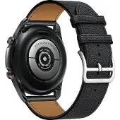 Beline pasek Watch 22mm Hermes Leather czarny /black box (22 mm, Acier inoxydable, Cuir naturel), Sangles de montre, Noir