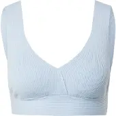 ABOUT YOU x Laura Giurcanu Tops en tricot 'Janine' bleu clair