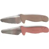 Filibabba Kochmesser für Kinder - 2er Pack - Warm Grey + Rose 616948 5712804033386