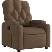 vidaXL Fauteuil relax brun Tissu