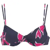 LASCANA Hauts de bikini bleu marine / rose / blanc