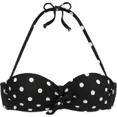 LASCANA Hauts de bikini noir / blanc