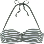 Venice beach Hauts de bikini kaki / blanc