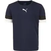 Puma T-Shirt fonctionnel 'TeamRise' bleu foncé / noir / blanc
