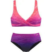 LASCANA Bikini violet / violet foncé / rose