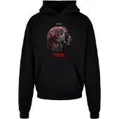 Mister tee Sweat-shirt 'Flying High' gris / anthracite / rouge feu / noir