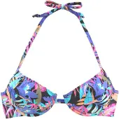 Bench Hauts de bikini bleu cyan / violet foncé / rose / noir