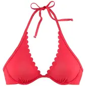 LASCANA Hauts de bikini 'Scallop' grenadine