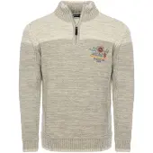 Carisma Pull-over beige / gris / orange / rouge sang