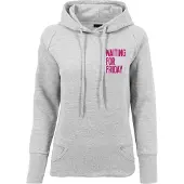 Merchcode Sweat-shirt gris chiné / rose foncé
