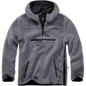 Brandit Veste en polaire gris basalte / noir