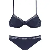 LASCANA Bikini marine / blanc