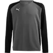 Puma T-Shirt fonctionnel 'Teampacer' gris foncé / noir / blanc