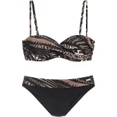 LASCANA Bikini marron / noir