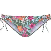 Venice beach Bas de bikini vert / orange / rose / blanc