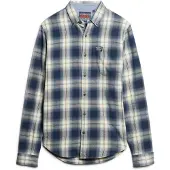 Superdry Chemise marine / bleu-gris / noir / blanc cassé