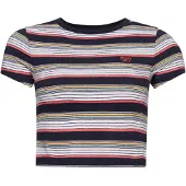 Superdry T-shirt marine / menthe / rouge / blanc