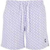 Urban Classics Shorts de bain lavande / noir / blanc
