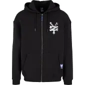 ZOO YORK Veste de survêtement noir / blanc