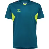 Hummel T-Shirt fonctionnel 'Authentic' pétrole / kiwi / noir / blanc