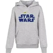 Mister tee Sweat 'Star Wars' bleu foncé / jaune / gris chiné / blanc