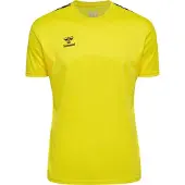 Hummel T-Shirt fonctionnel 'AUTHENTIC' jaune / noir