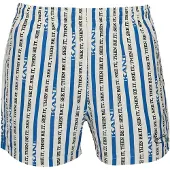 Karl kani Shorts de bain bleu / noir / blanc