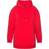 Ulla Popken Sweat-shirt mélange de couleurs / rouge sang