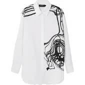 Desigual Chemisier noir / blanc