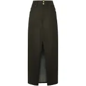 Pepe Jeans Jupe brun foncé / or