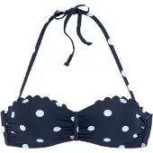 LASCANA Hauts de bikini bleu marine / blanc