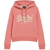 Superdry Embroidered Vl Graphic Hoodie Rouge 2XS Femme