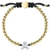 La Petite Story Boules Letter A Bracelet Doré Femme