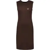 Superdry Rib Bodycon Sleeveless Short Dress Marron XS Femme