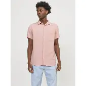 Jack & Jones Tampa Dobby Short Sleeve Shirt Rose XL Homme