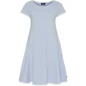 Sea Ranch Dot Short Sleeve Long Dress Bleu S Femme