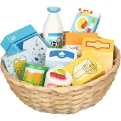 Goki Toy Shop Miniatures In A Basket Toy Multicolore Enfants