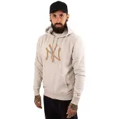 New Era Mlb Regular New York Yankees Hoodie Beige M