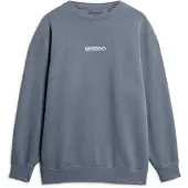 Superdry Micro Logo Graphic Loose Sweatshirt Bleu 3XL Homme
