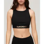 Superdry Sportswear Logo Sports Bra Noir XS Femme