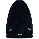 Buff Knitted Beanie Noir