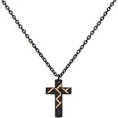 Police Pj.26478psbr Necklace Noir Homme